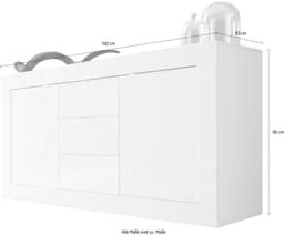 Home affaire Sideboard Basic | Weiß