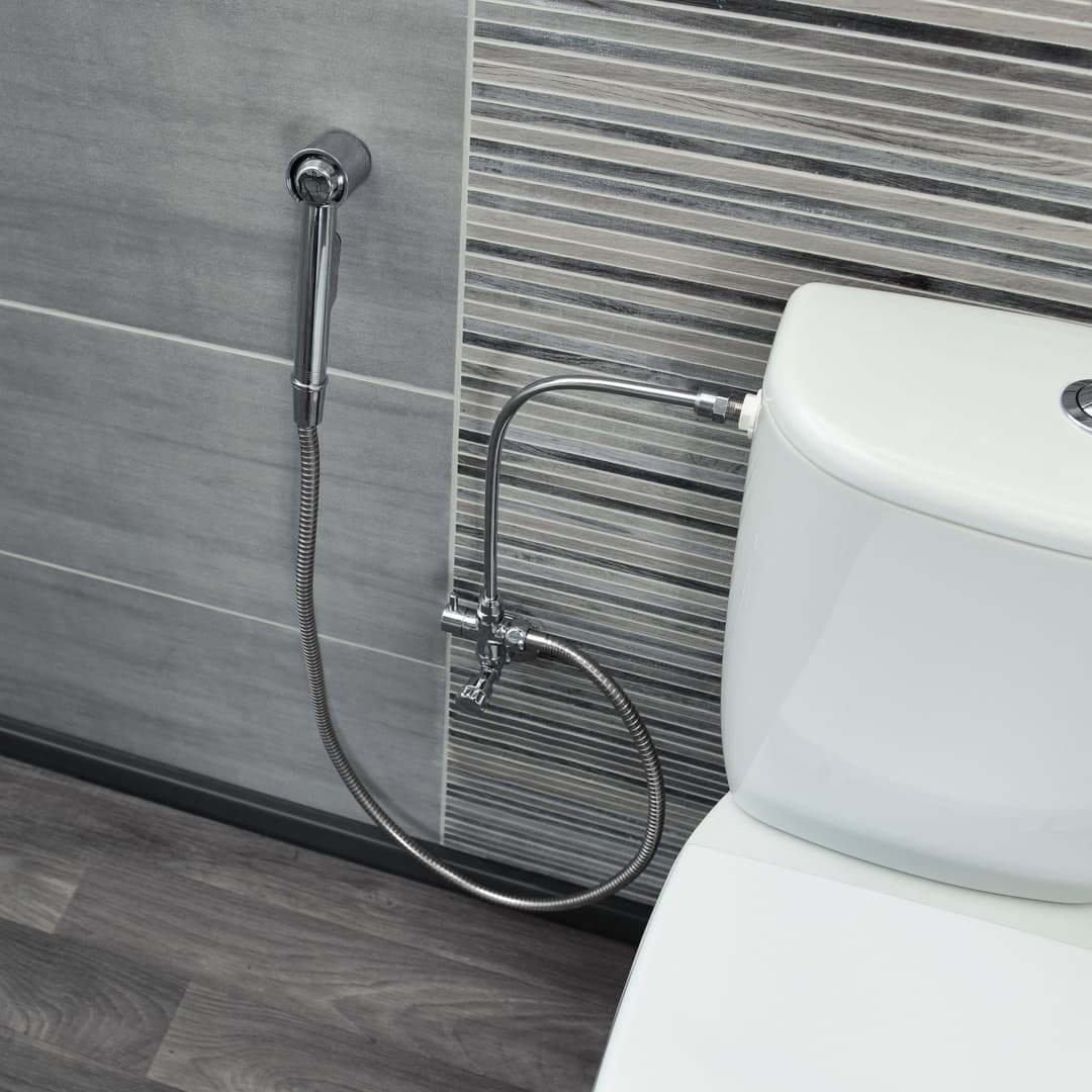 CORNAT Handbrause Brause-Set für Bidet | Silber
