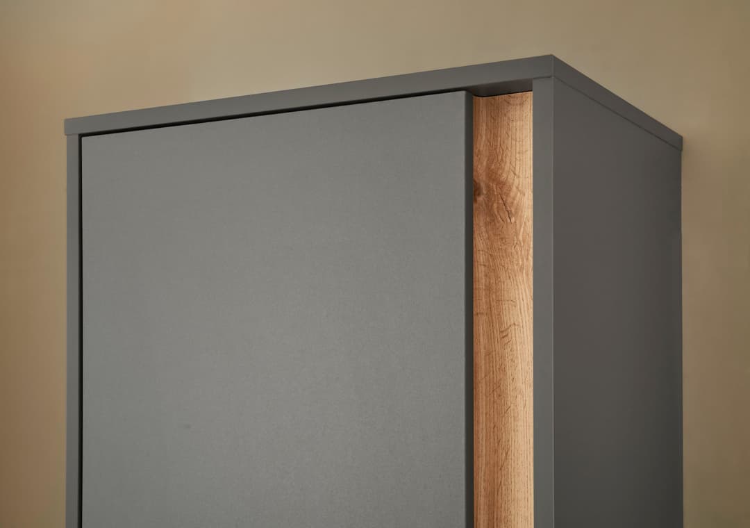 Home affaire Garderobenschrank GiRON/CiTY | Grau