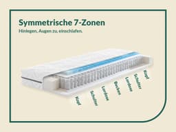 Taschenfederkernmatratze Solina Top T | Weiß