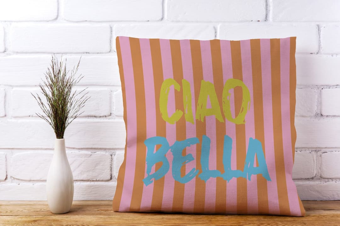 queence Dekokissen Ciao Bella | Mehrfarbig