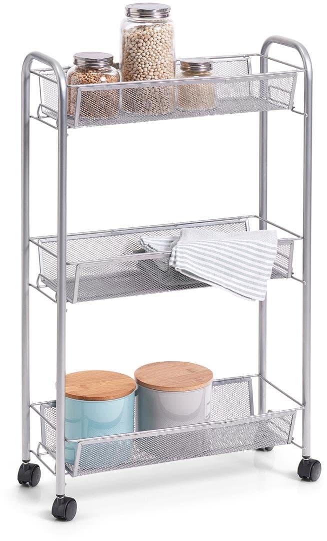 Zeller Present Rollwagen Mesh | Silber