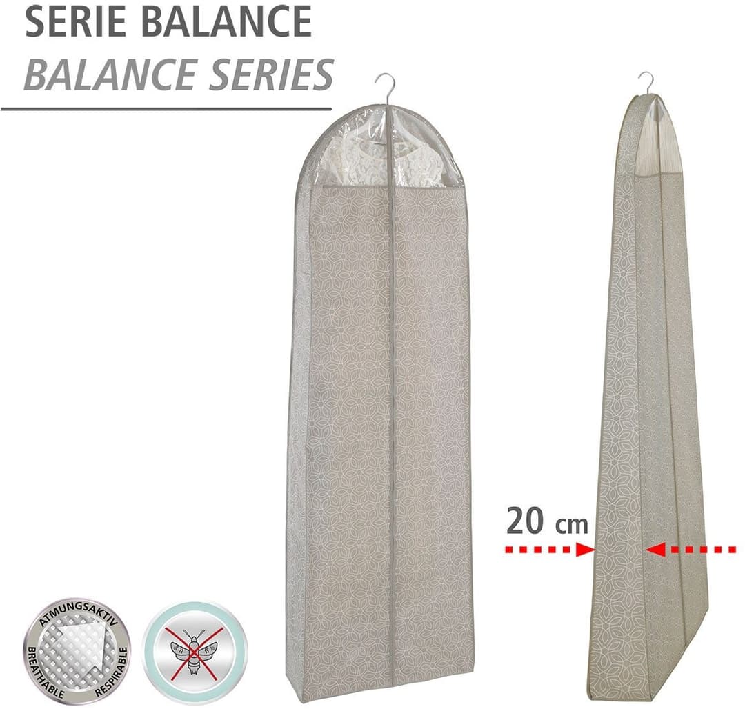 WENKO Kleidersack Modell Balance | Grau