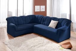 DOMO collection Ecksofa Papenburg | Blau