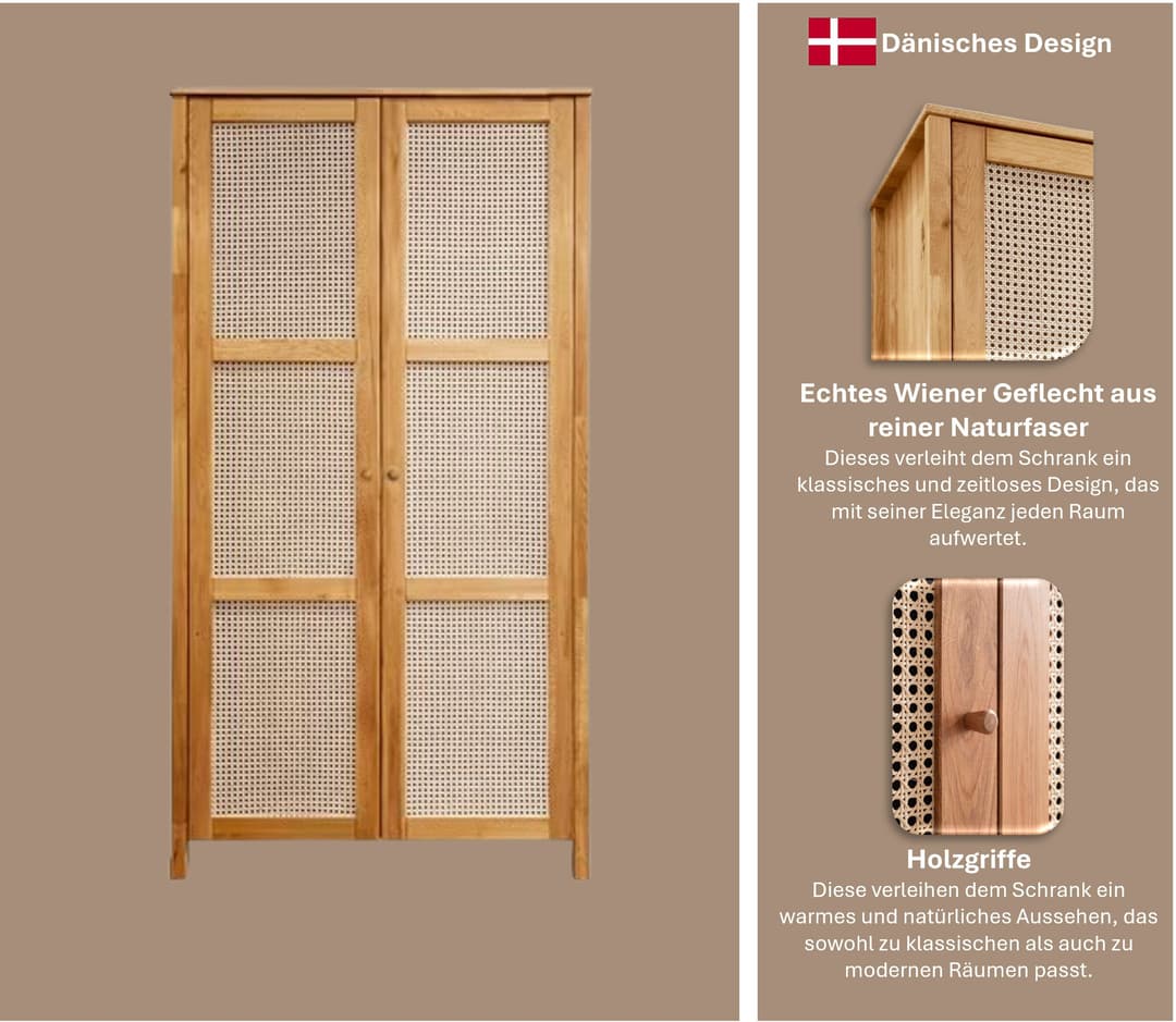 Home affaire Kleiderschrank Hällevik | Holztöne