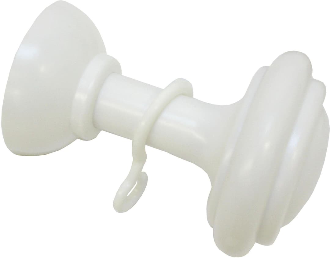 GARDINIA Schalhalter mit Haken | Weiß