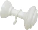 GARDINIA Schalhalter mit Haken | Weiß