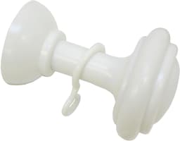 GARDINIA Schalhalter mit Haken | Weiß