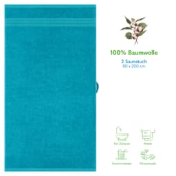 HAMMETEX Saunatuch | Türkis