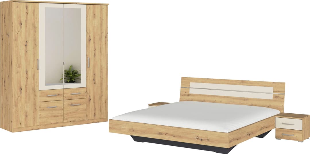 rauch Schlafzimmer-Set BURANO | Holztöne