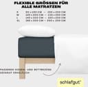 Schlafgut Spannbettlaken EASY JERSEY | Grau 4