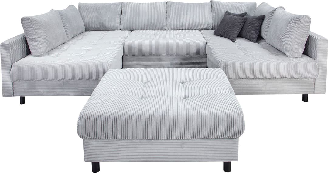 COLLECTION AB Wohnlandschaft Toni U-Form | Grau