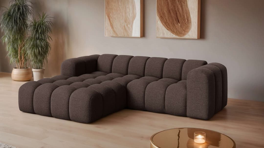 OTTO home Ecksofa KALLIE L-Form | Braun