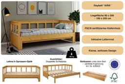 OTTO home Daybett "AIRA" | Holztöne