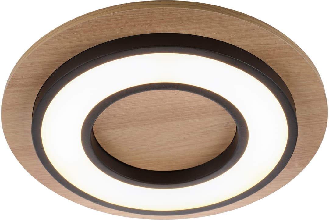 JUST LIGHT Deckenleuchte TOLA | Holztöne