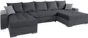 COLLECTION AB Wohnlandschaft Josy XXL U-Form | Grau 5