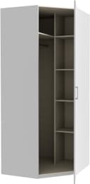 FORTE Eckkleiderschrank | Weiß 5