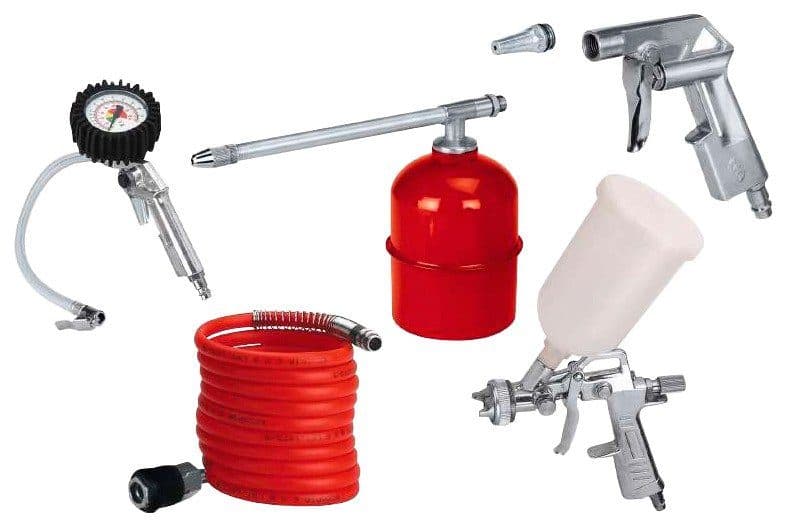 Einhell Druckluftwerkzeug Profi, 5-teilig | Mehrfarbig