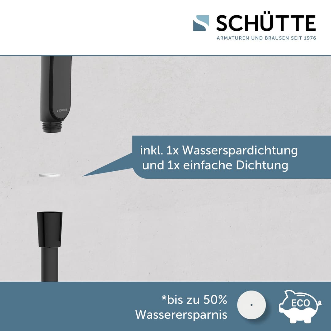 Schütte Handbrause KARIBIK | Schwarz