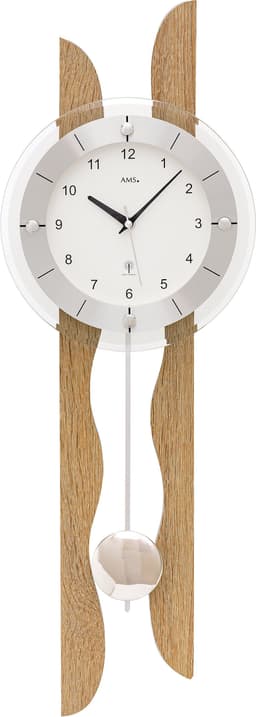 AMS Funk-Pendelwanduhr F5239 | Holztöne