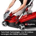 Einhell Akkurasenmäher RASARRO 36/34 | Rot 4