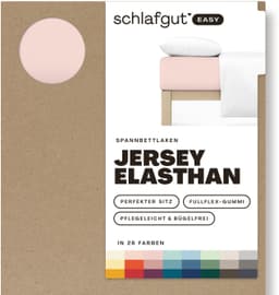 Schlafgut EASY JERSEY ELASTHAN Spannbettlaken | Lila