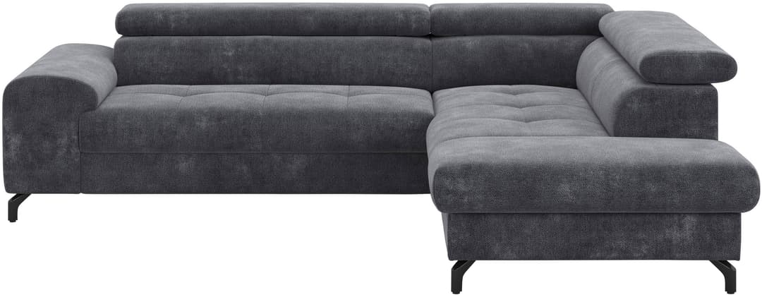 COTTA Ecksofa Aura L-Form | Grau