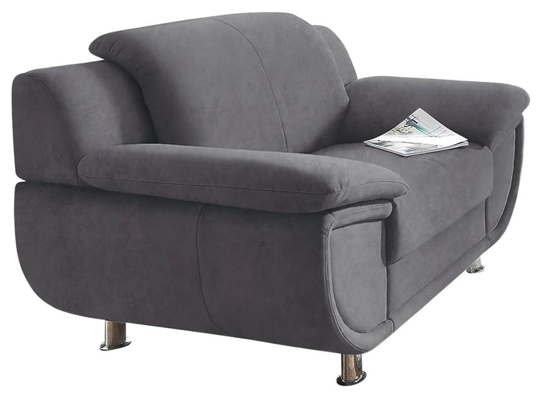 TRENDMANUFAKTUR Sessel Rondo | Grau
