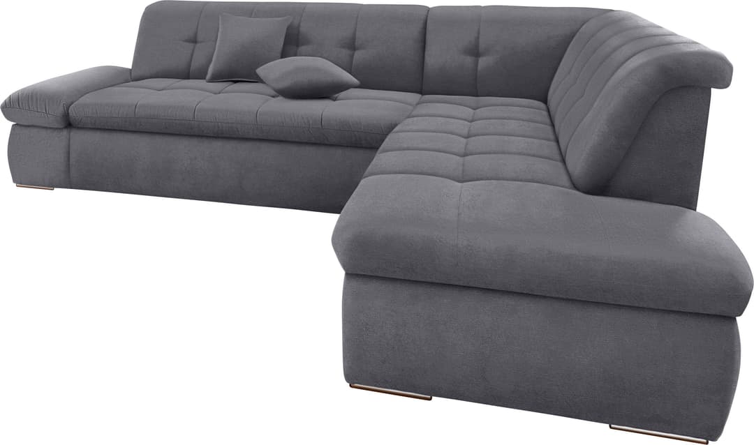 DOMO collection Ecksofa Moric Luxus | Grau