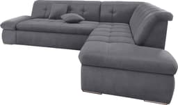 DOMO collection Ecksofa Moric Luxus | Grau