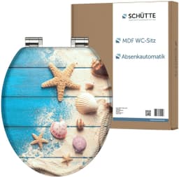 Schütte BEACH AND WOOD WC-Sitz | Mehrfarbig