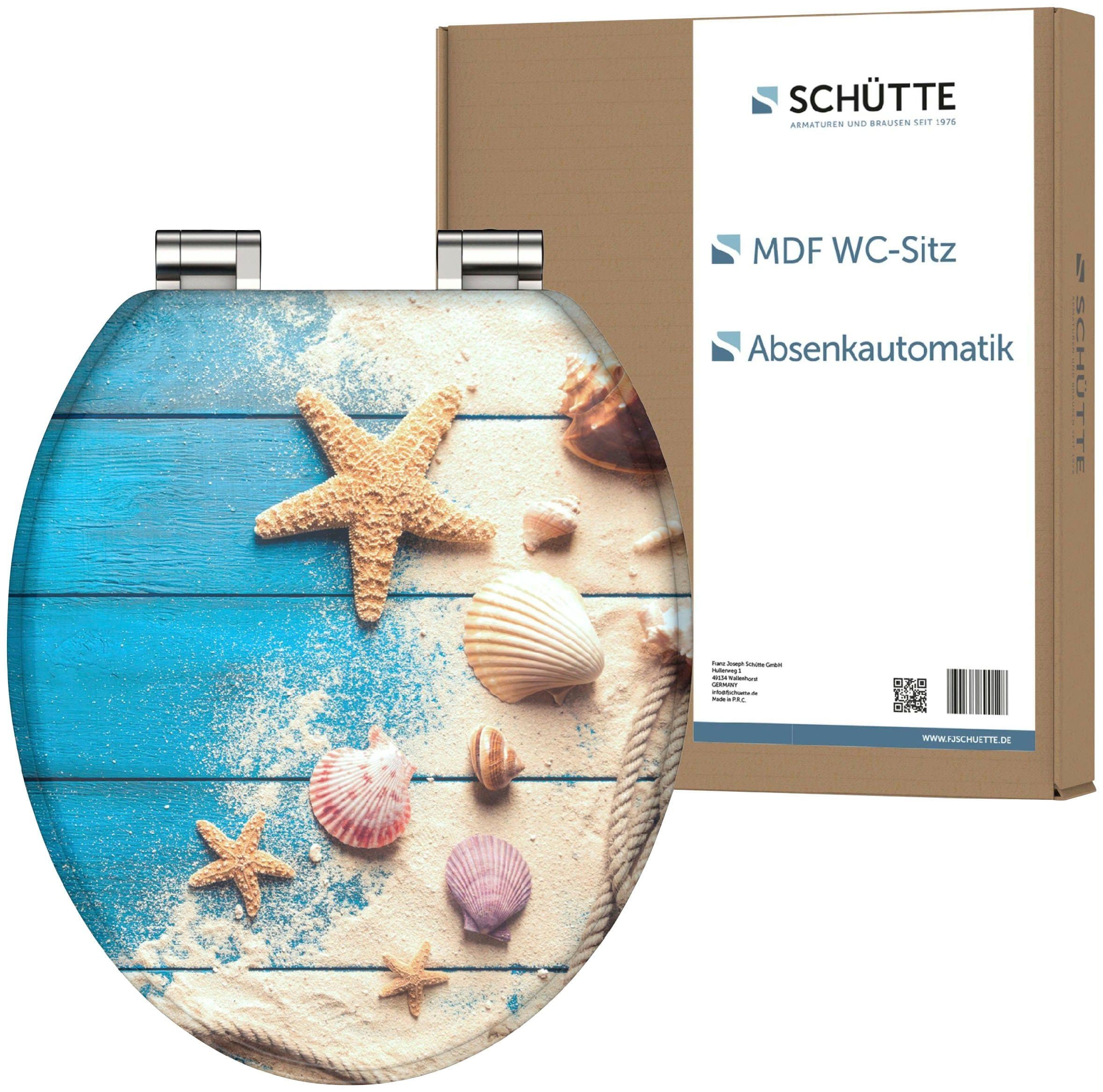 Schütte BEACH AND WOOD WC-Sitz | Mehrfarbig
