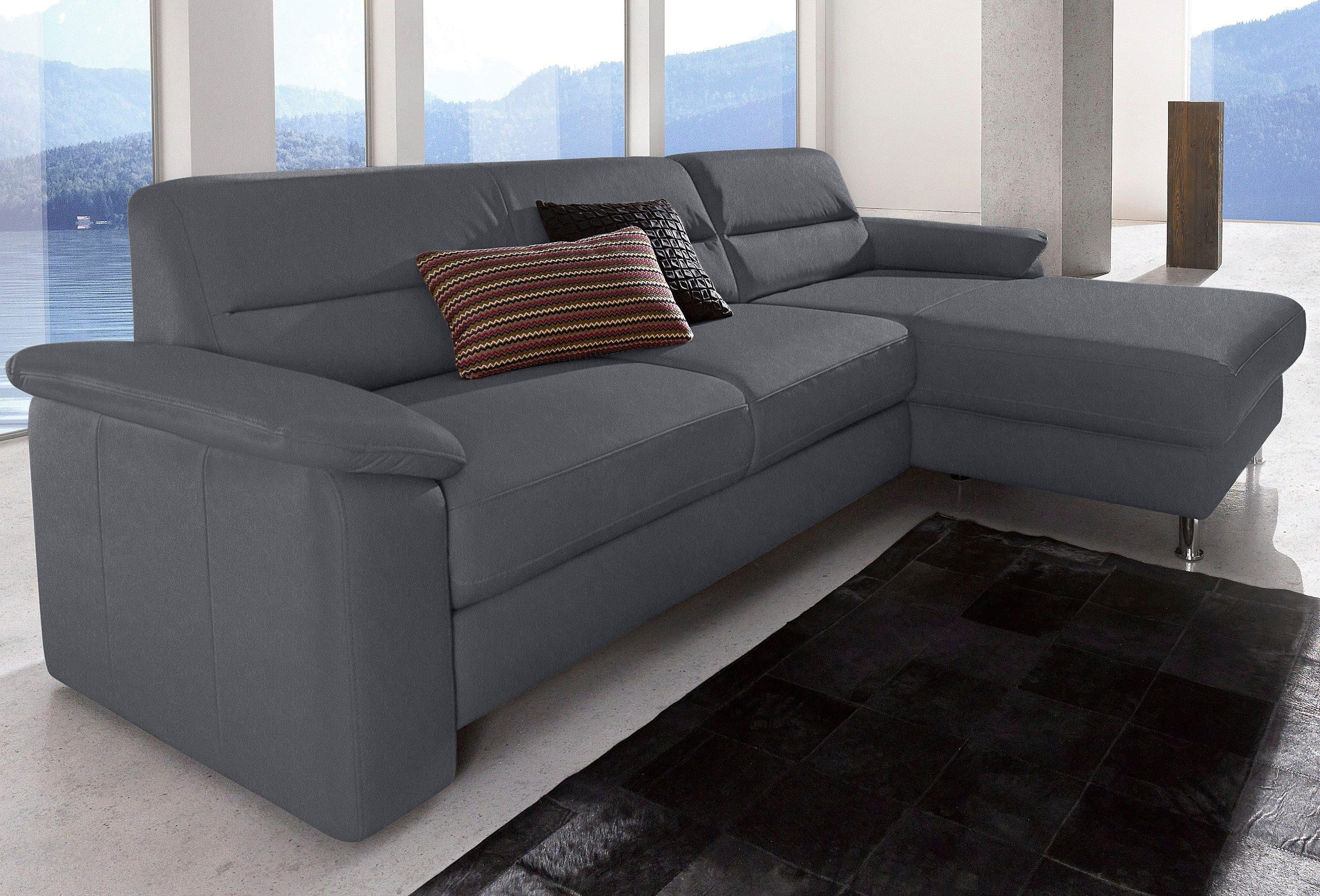 sit&more Ecksofa Ascara L-Form | Grau