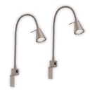 Briloner Leuchten Bettleuchte TUSO 2er Set LED | Grau