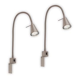 Briloner Leuchten Bettleuchte TUSO 2er Set LED | Grau