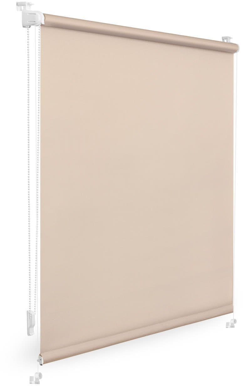 Seitenzugrollo Uni Rollo | Beige