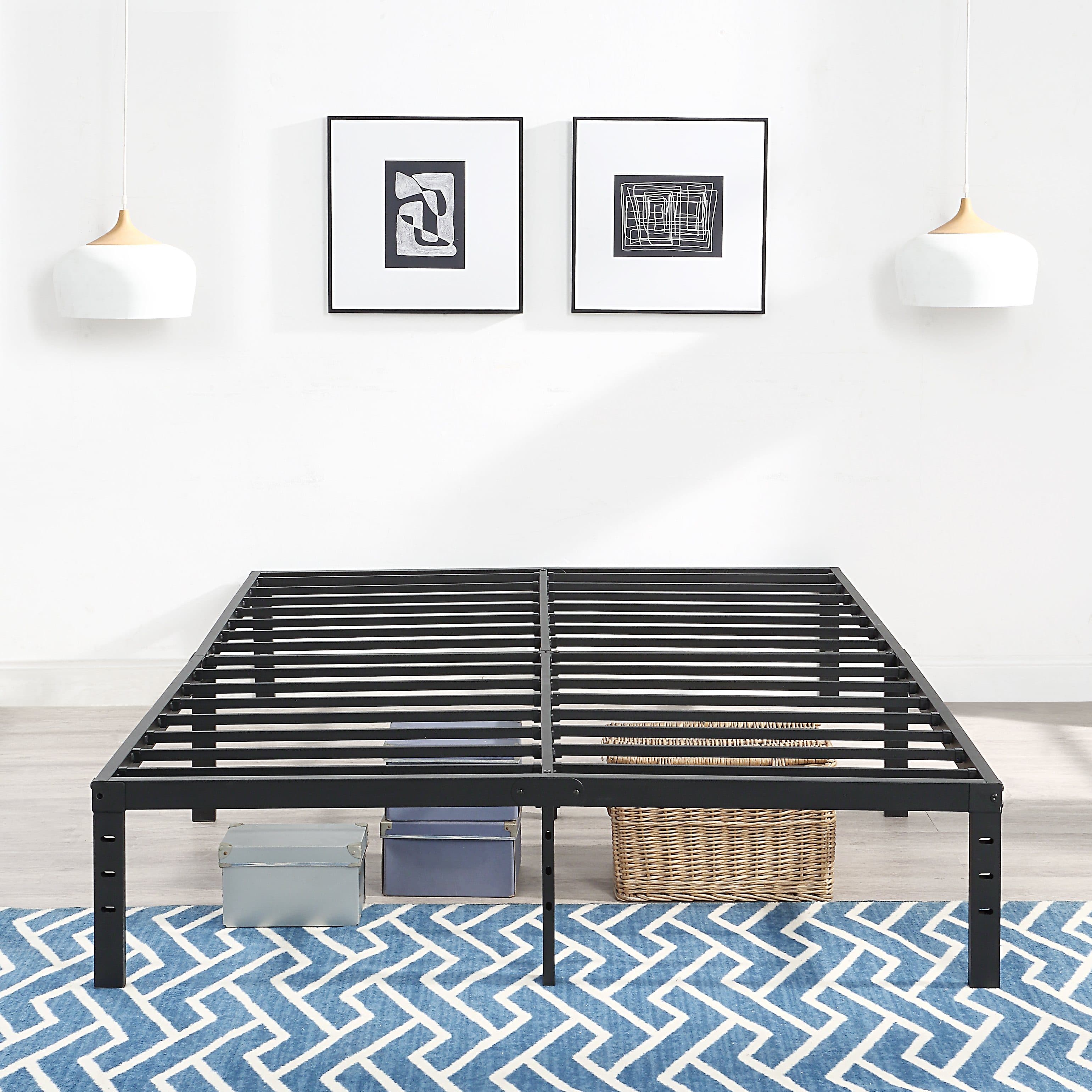 ATLANTIC home collection Metallbett Rafael | Schwarz