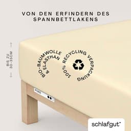 Schlafgut Spannbettlaken PURE | Gelb