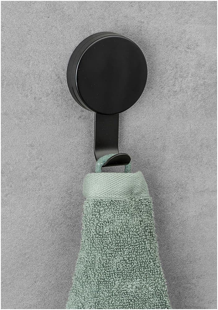 WENKO Wandhaken Static-Loc® Plus Pavia | Schwarz