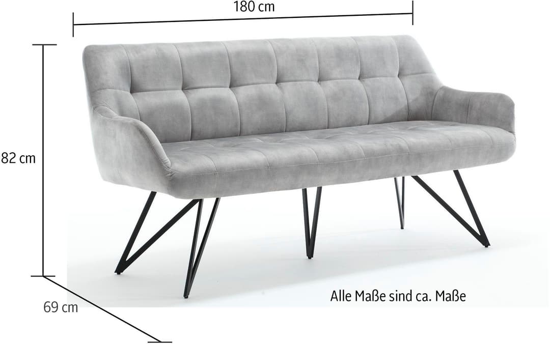 Home affaire Bank Soller | Grau