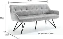 Home affaire Bank Soller | Grau