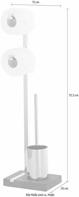 blomus WC-Garnitur MENOTO | Silber