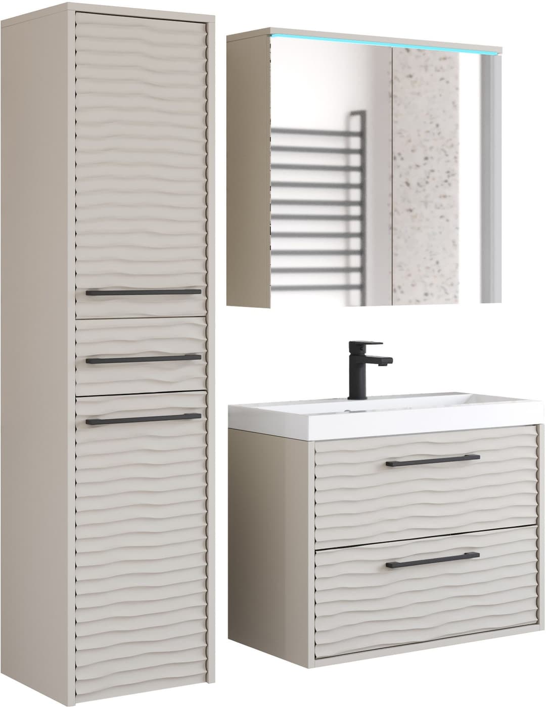 welltime Badmöbel-Set Canada | Beige