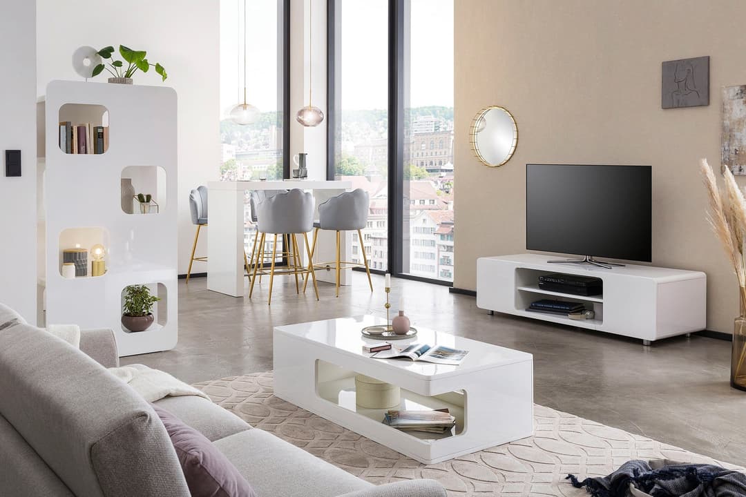 SalesFever Bartisch Hochtisch | Weiß