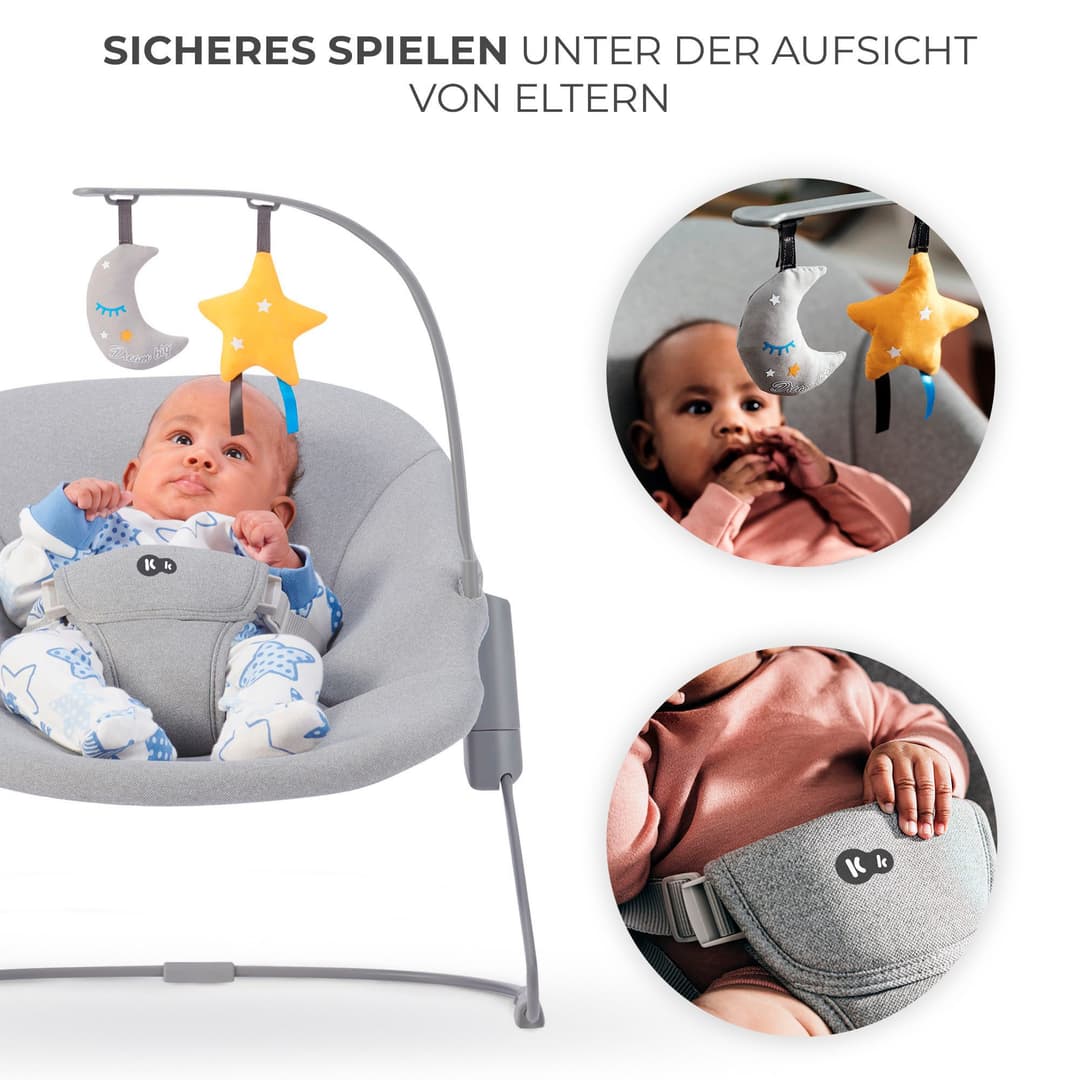 Kinderkraft Babywippe CALMEE | Grau