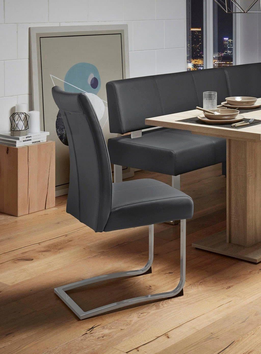 OTTO home Freischwinger Rab | Schwarz