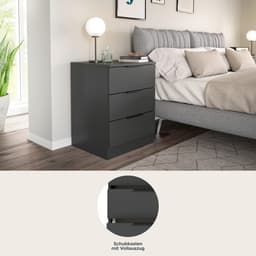 Home affaire Nachtkommode Skarde | Grau