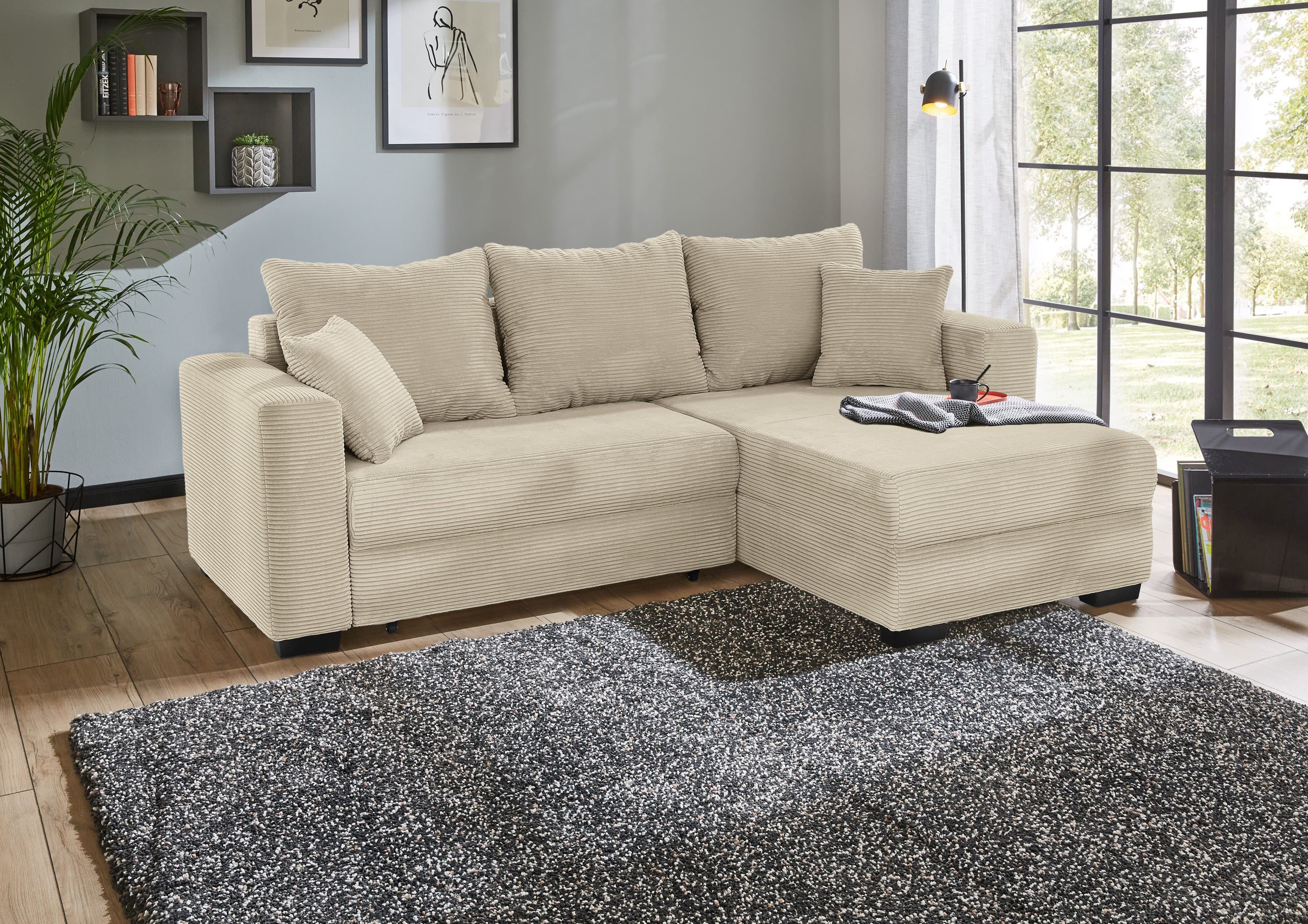 Jockenhöfer Gruppe Ecksofa Elmau L-Form | Beige