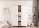 rauch Kleiderschrank FALUN | Weiß 2