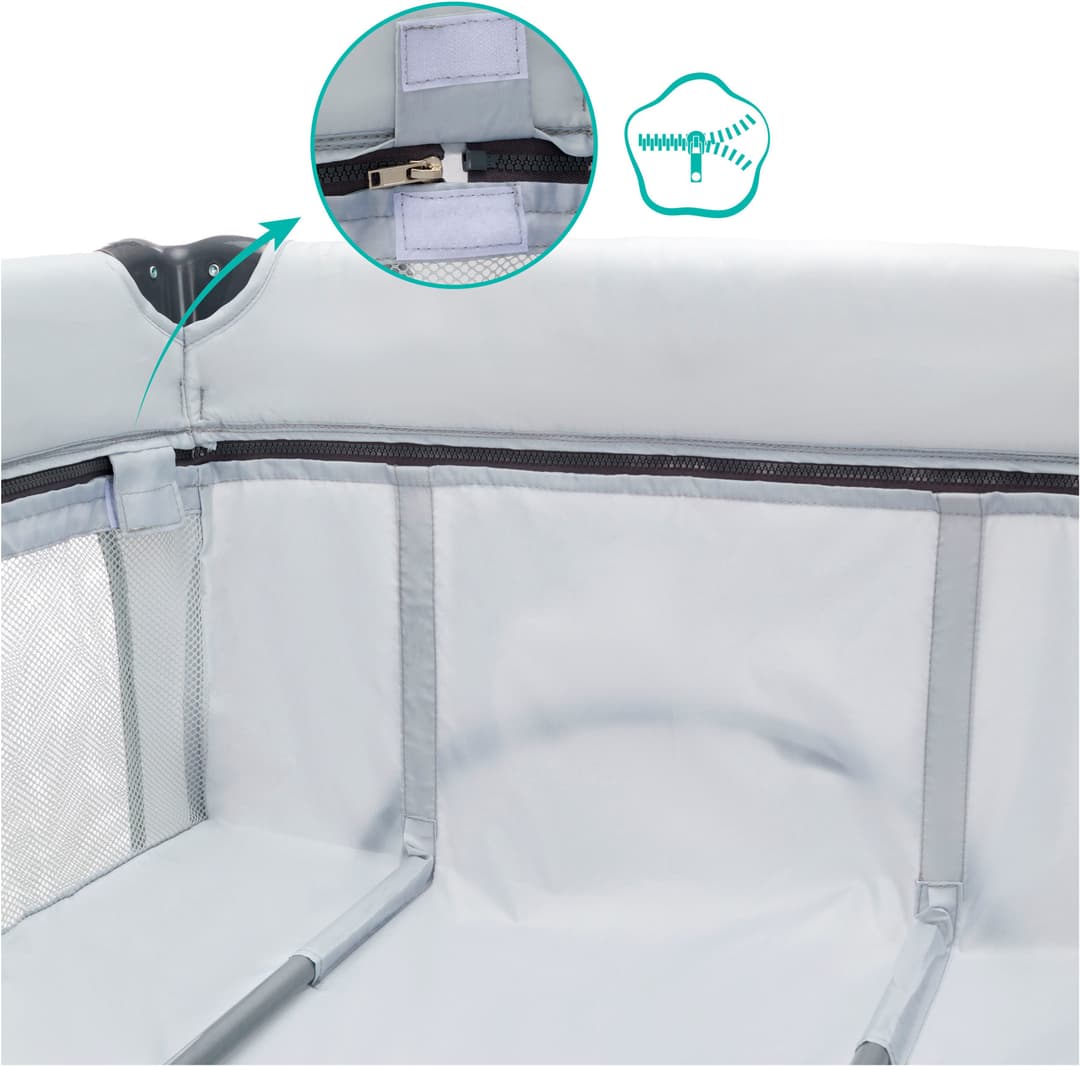 Fillikid Baby-Reisebett Capri | Grau